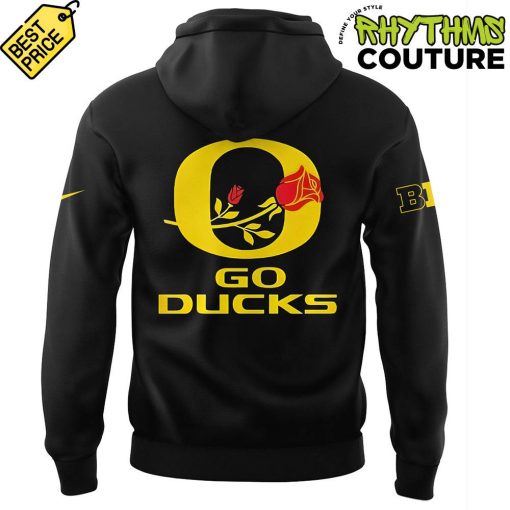 Oregon Ducks Rose Bowl Game 2025 Limited Edition Black Hoodie