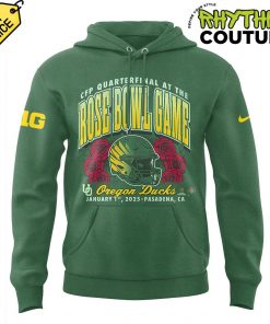 Oregon Ducks Rose Bowl Game 2025 Limited Edition Green Hoodie