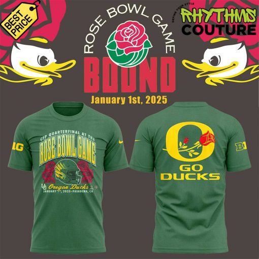 Oregon Ducks Rose Bowl Game 2025 Limited Edition Green Shirt