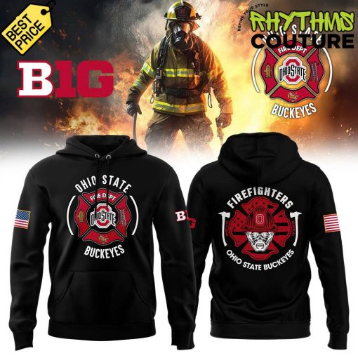 Ohio State Buckeyes x Firefighter Appreciation Night Limited Edition Black Hoodie