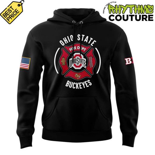 Ohio State Buckeyes x Firefighter Appreciation Night Limited Edition Black Hoodie