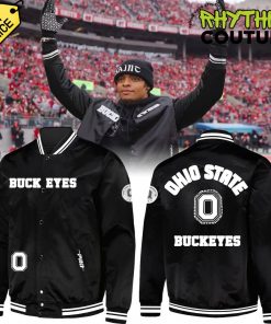 Ohio State Buckeyes x Justin Fields Special Edition Black Bomber Jacket