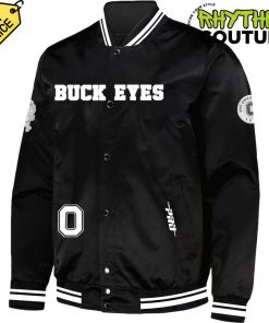 Ohio State Buckeyes x Justin Fields Special Edition Black Bomber Jacket