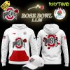 Ohio State Buckeyes x Rose Bowl Game 2025 Limited Edition White Hoodie Pants Cap