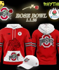 Ohio State Buckeyes x Rose Bowl Game Red Hoodie Pants Cap