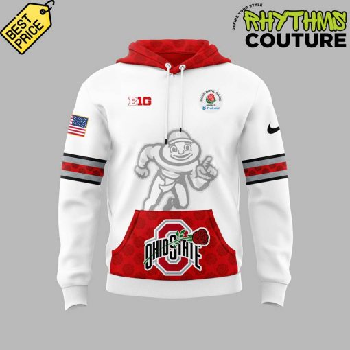 Ohio State Buckeyes x Rose Bowl Game White Hoodie