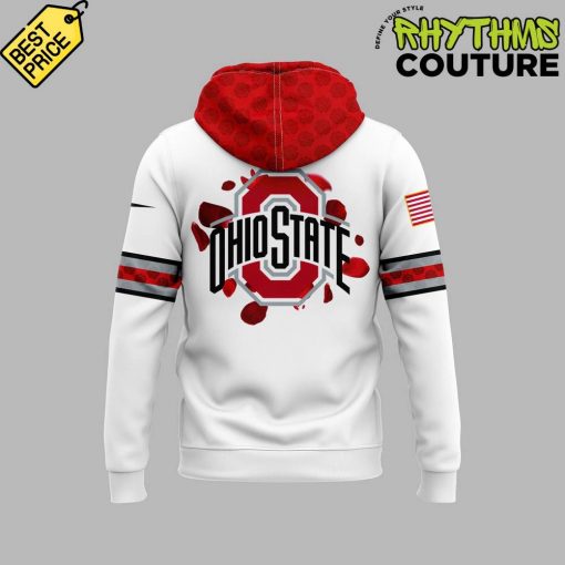 Ohio State Buckeyes x Rose Bowl Game White Hoodie