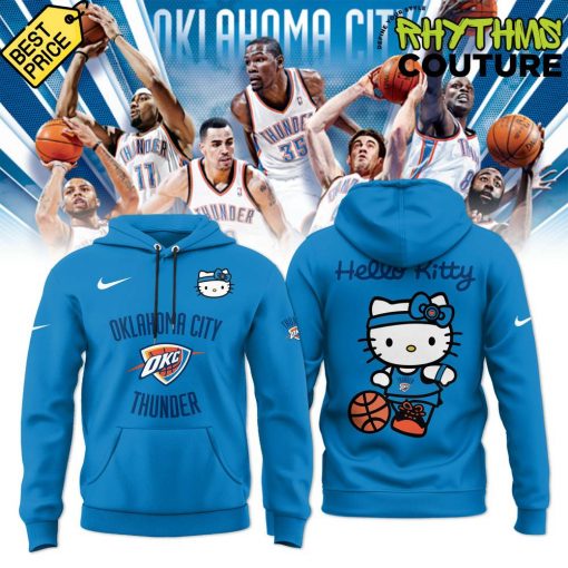 Oklahoma City Thunder x Hello Kitty Special Edition Blue Hoodie