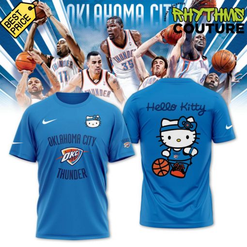 Oklahoma City Thunder x Hello Kitty Special Edition Blue Tee