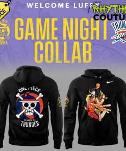 Oklahoma City Thunder x Luffy One Piece Black Hoodie