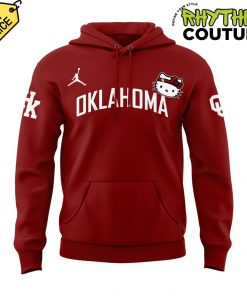 Oklahoma Sooners Basketball x Hello Kitty Special Edition Red Hoodie