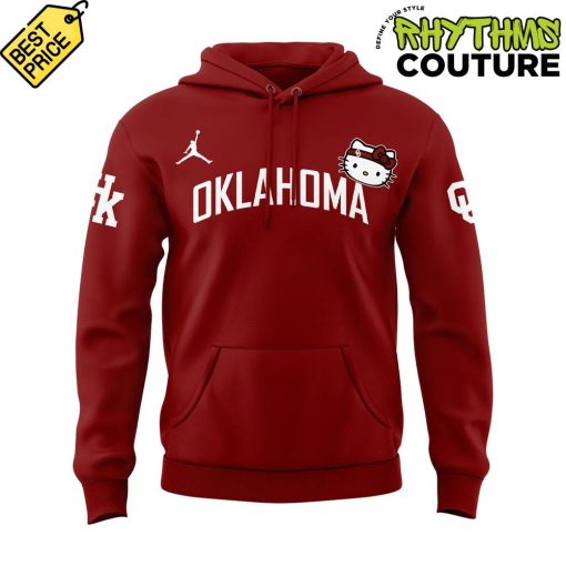 Oklahoma Sooners Basketball x Hello Kitty Special Edition Red Hoodie