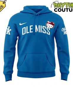 Ole Miss Rebels Basketball x Hello Kitty Special Edition Blue Hoodie