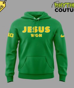 Oregon Ducks Jesus Won Special Edition Hoodie