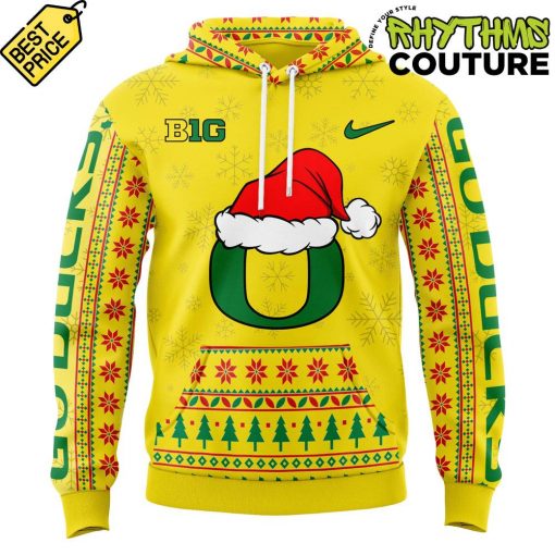 Oregon Ducks Merry Christmas Donald Ducks Hoodie