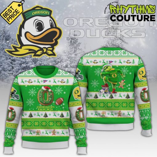 Oregon Ducks Merry Christmas Grinch Ugly Sweater