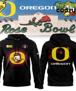 Oregon Ducks Rose Bowl Game 2025 Special Edition Black Hoodie