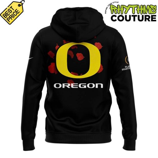 Oregon Ducks Rose Bowl Game 2025 Special Edition Black Hoodie