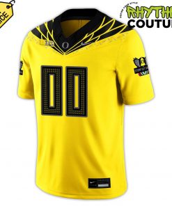 Oregon Ducks Stomp Out Cancer Yellow Football Jersey