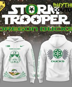 Oregon Ducks x Star Wars Stormtrooper White Hoodie