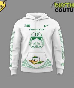 Oregon Ducks x Star Wars Stormtrooper White Hoodie