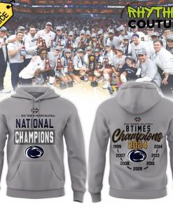 Penn State Nittany Lions 2024 NCAA Women’s Volleyball National Champions Grey Hoodie