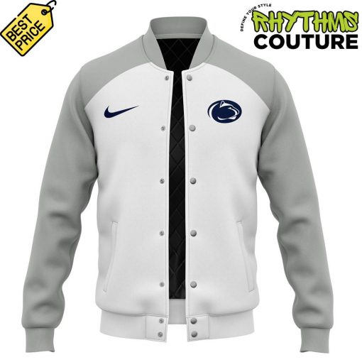 Penn State Nittany Lions Coach James Franklin Special Edition White Baseball Jacket