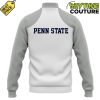 Penn State Nittany Lions Coach James Franklin Special Edition White Baseball Jacket 3