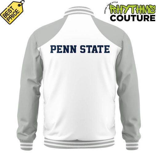 Penn State Nittany Lions New Coach James Franklin White Bomber Jacket