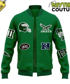 Philadelphia Eagles Kelly Green Pennant Varsity Jacket