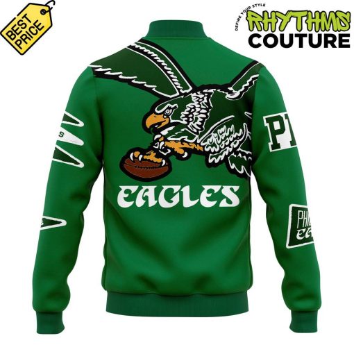 Philadelphia Eagles Kelly Green Pennant Varsity Jacket