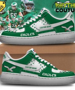 Philadelphia Eagles Kelly Green Sideline Air Force 1 Sneaker