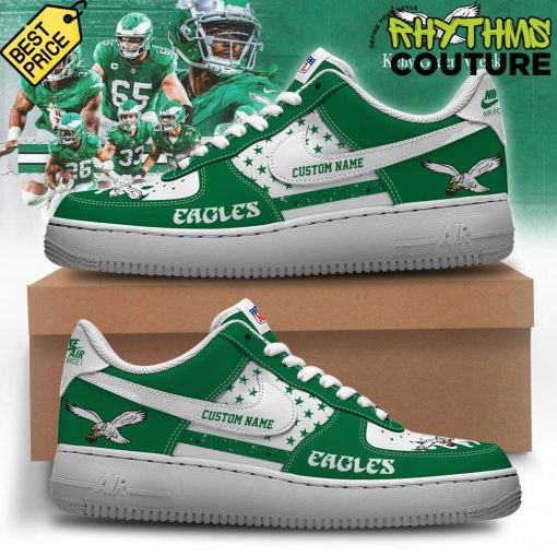 Philadelphia Eagles Kelly Green Sideline Air Force 1 Sneaker