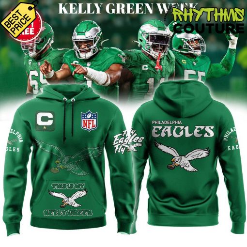 Philadelphia Eagles Kelly Green Sideline Hoodie