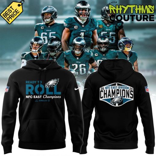 Philadelphia Eagles NFC EAST CHAMPIONS Ready To Roll Black Hoodie