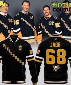 Pittsburgh Penguins “Forever JAGR 68” Special Edition Baseball Jacket