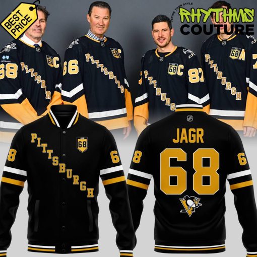 Pittsburgh Penguins “Forever JAGR 68” Special Edition Baseball Jacket