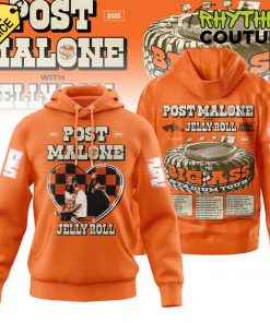 Post Malone x Jerry Roll The Big Ass Stadium Tour Orange Hoodie