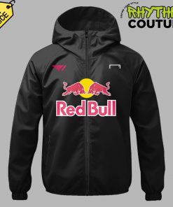 Red Bull League of Its Own T1 Black Windbreaker Outdoor Jacket