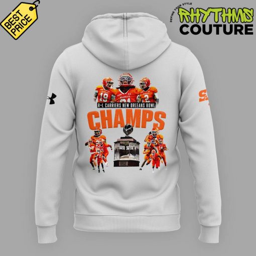 Sam Houston Bearkats R+L Carriers New Orleans Bowl Champions Grey Hoodie