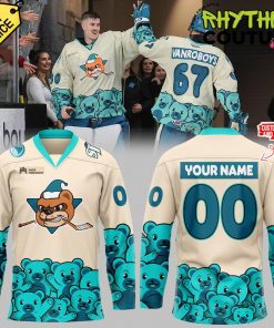 San Jose Barracuda x Teddy Bear Toss AHL Special Edition Hockey Jersey