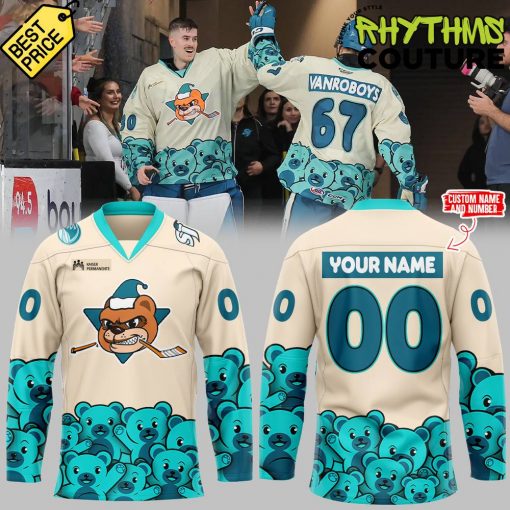 San Jose Barracuda x Teddy Bear Toss AHL Special Edition Hockey Jersey