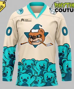 San Jose Barracuda x Teddy Bear Toss AHL Special Edition Hockey Jersey