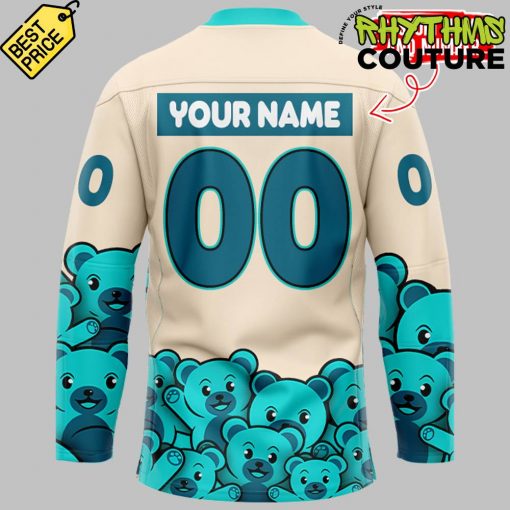 San Jose Barracuda x Teddy Bear Toss AHL Special Edition Hockey Jersey