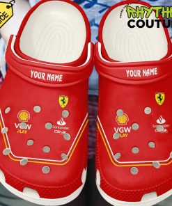 Scuderia Ferrari Racing Team Personalized Crocs Shoes