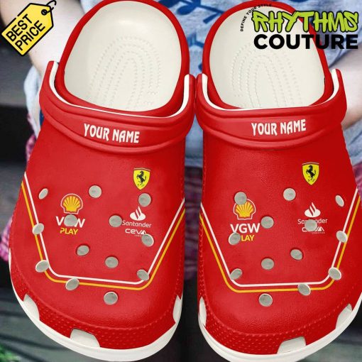 Scuderia Ferrari Racing Team Personalized Crocs Shoes