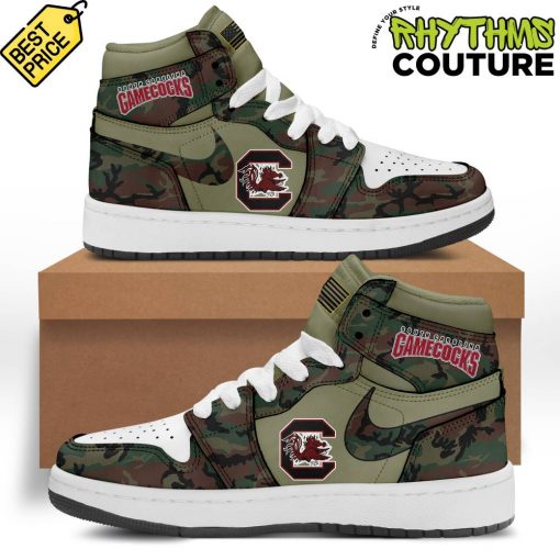 South Carolina Gamecocks Military Appreciation Camo Air Jordan 1 Sneaker