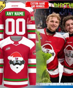 Spokane Chiefs Santa Christmas Red Hockey Jersey