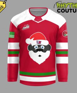 Spokane Chiefs Santa Christmas Red Hockey Jersey