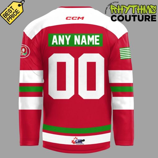 Spokane Chiefs Santa Christmas Red Hockey Jersey